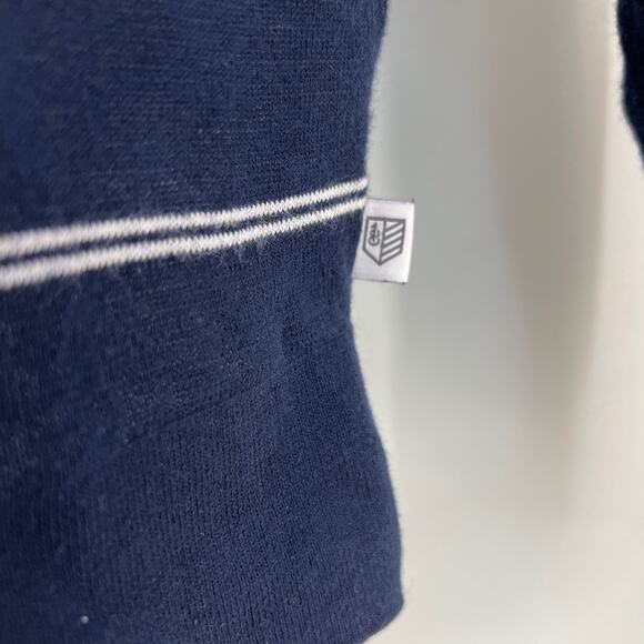 Rule 18 Bobby Jones Peruvian Pima Cotton Stripe Quarter Zip Pullover Knit - Picture 4 of 6